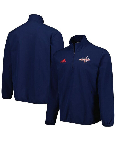 Куртка Adidas мужская, темно-синяя Washington Capitals COLD.RDY Quarter-Zip