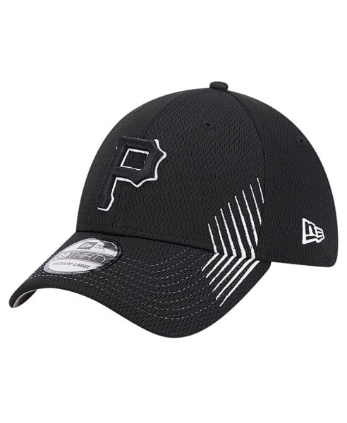 Men's Black Pittsburgh Pirates Active Dash Mark 39THIRTY Flex Hat