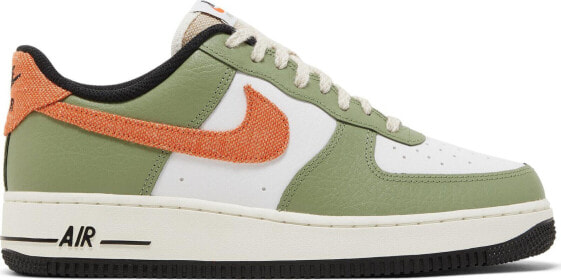 [FD0758-386] Mens Nike AIR FORCE 1 LOW '07 'OIL GREEN ORANGE'