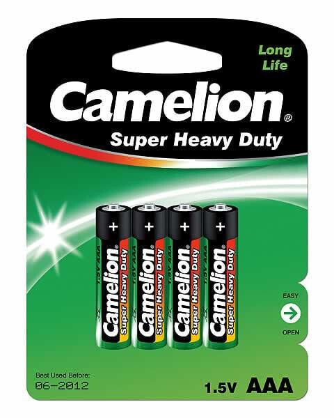 Camelion R03P-BP4G - Single-use battery - AAA - Zinc-Carbon - 1.5 V - 4 pc(s) - 84 x 11 x 114 mm