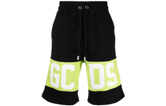 Шорты спортивные GCDS SS21 Логотип с вышивкой, черные