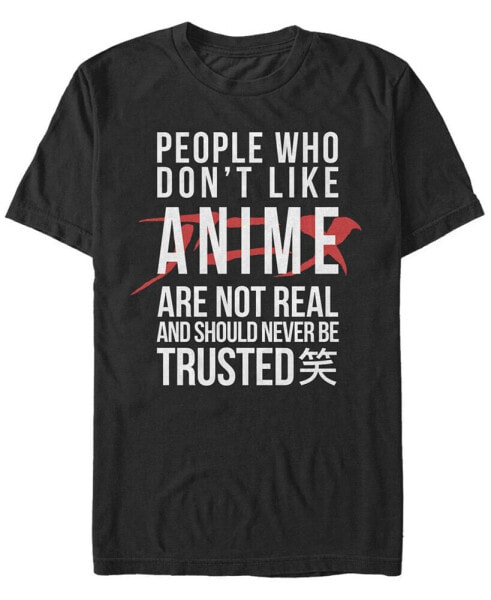Men's Anime People Short Sleeve Crew T-shirt