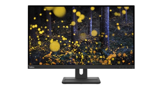 Монитор Lenovo ThinkVision E27q-20, 27 дюймов, 2560 x 1440 пикселей, Quad HD, LED, 6 мс, черный.