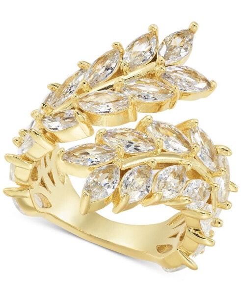 Gold-Tone Crystal Leaf Ring, Created for Macy's