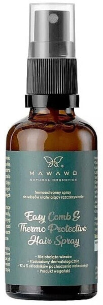 Haarspray mit Hitzeschutz - Mawawo Easy Comb & Thermo Protective Hair Spray 50 ml