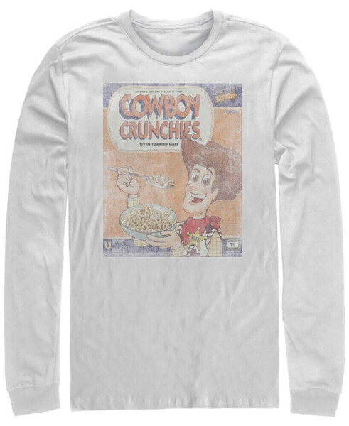 Disney Pixar Men's Toy Story Woody Cowboy Crunchies, Long Sleeve T-Shirt