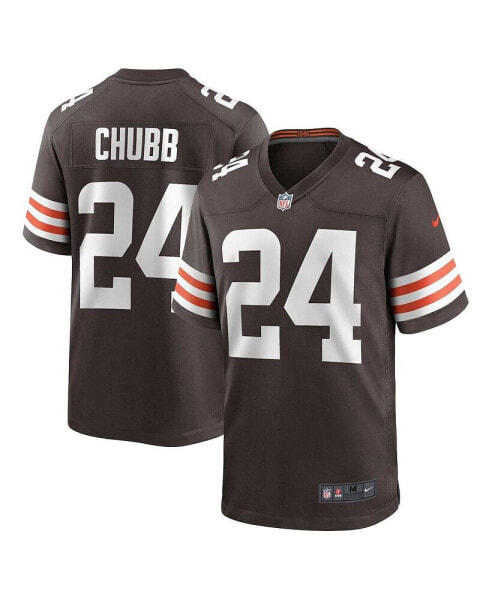 Men's Nick Chubb Brown Cleveland Browns Game Jersey