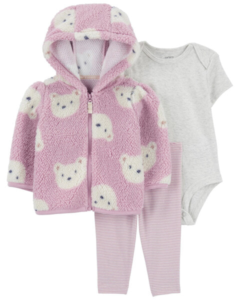 Baby 3-Piece Bear Little Jacket Set 24M