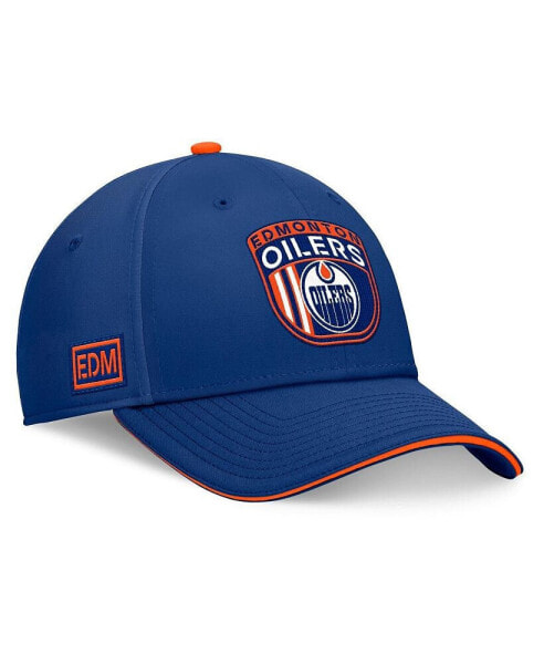 Men's Royal Edmonton Oilers 2024 NHL Draft Flex Hat