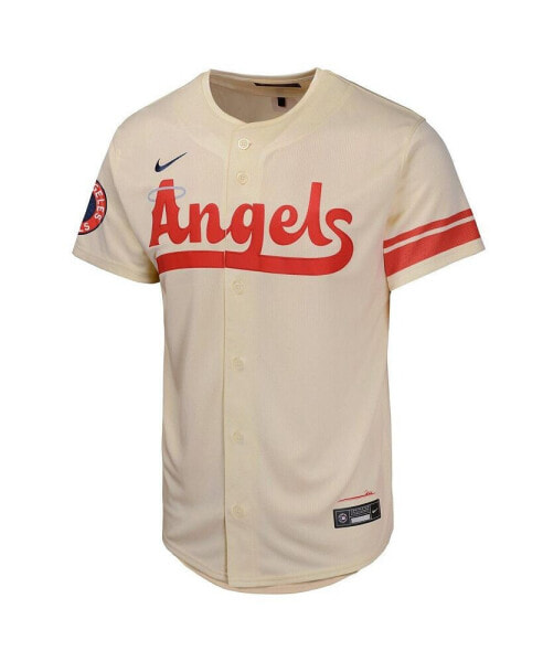 Nike Big Boys and Girls Cream Los Angeles Angels City Connect Limited Jersey