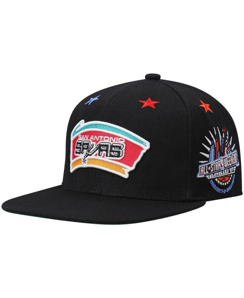 Men's Black San Antonio Spurs Hardwood Classics 1997 NBA All-Star Weekend Top Star Snapback Hat