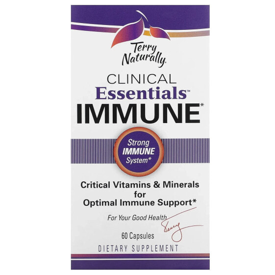 Витаминно-минеральный комплекс Terry Naturally Clinical Essentials Immune, 60 капсул