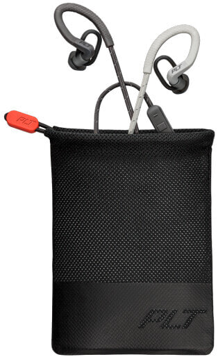 Poly BackBeat Fit 350 - Headset - Ear-hook - In-ear - Sports - Grey - White - Binaural - Sweat resistant - Water resistant