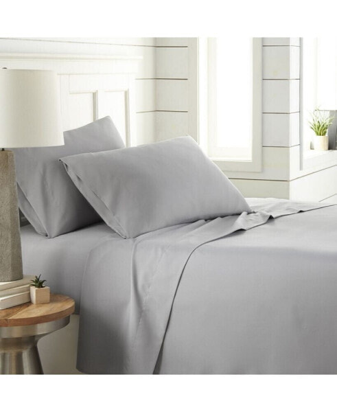 Chic Solids Ultra Soft 4-Piece Bed Sheet Sets, King