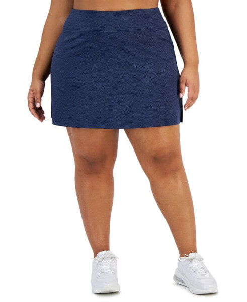 Plus Size Active Solid Pull-On Skort, Created for Macy's