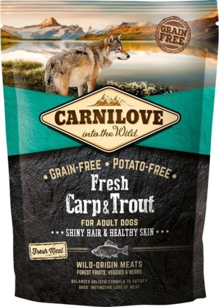 Сухой корм для животных  CARNILOVE, PIES FRESH, для взрослых, с карпом, 1.5 кг