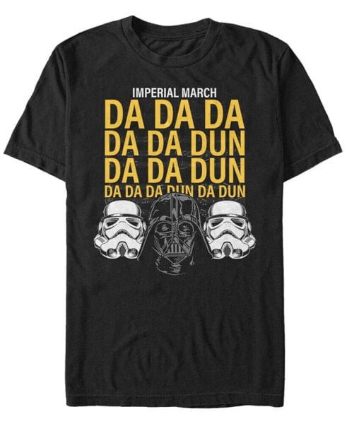 Star Wars Men's Classic Empire Helmets Imperial March Short Sleeve T-Shirt