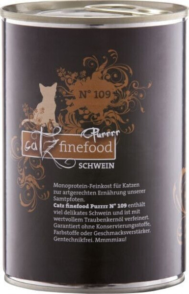 Catz Finefood Purrrr N.109 Wieprzowina puszka 400g