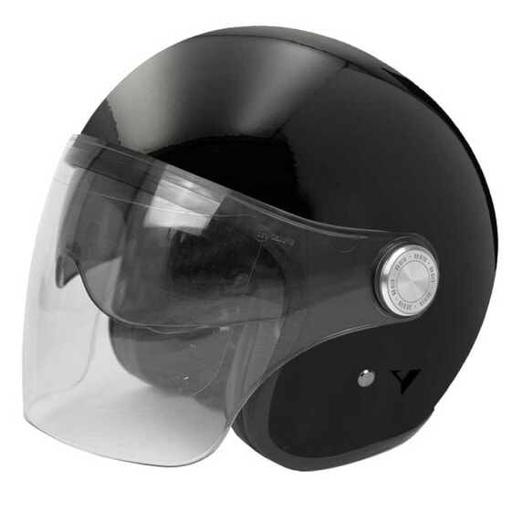 Шлем для мотоциклистов BY CITY The City Open Face Glossy Black