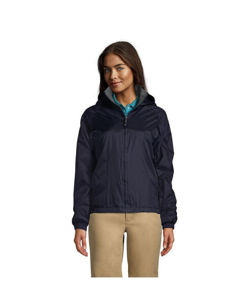 Women's School Uniform Fleece Lined Rain Jacket