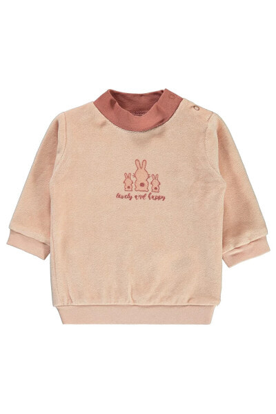 Kız Bebek Sweatshirt 3-18 Ay Pembe