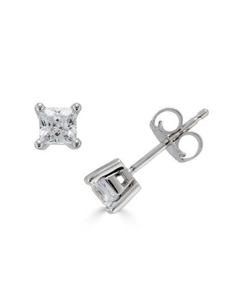 Серьги Macys Princess Cut Stud