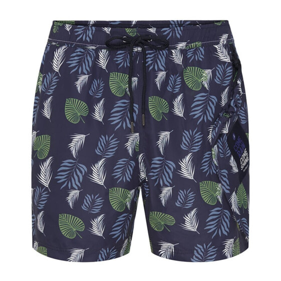 SEA RANCH Palm Printed Swimming Shorts