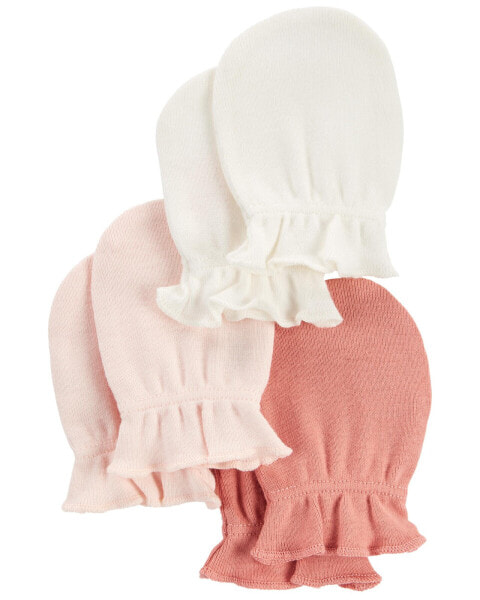 Baby 3-Pack Mittens 0-3M