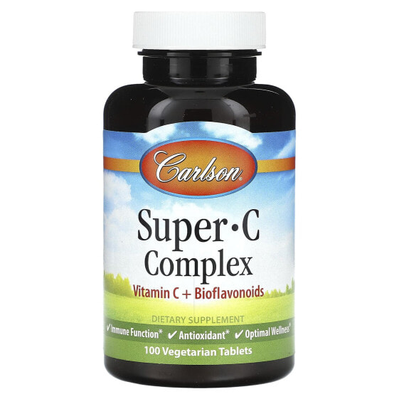 Carlson, Super C Complex, 100 вегетарианских таблеток
