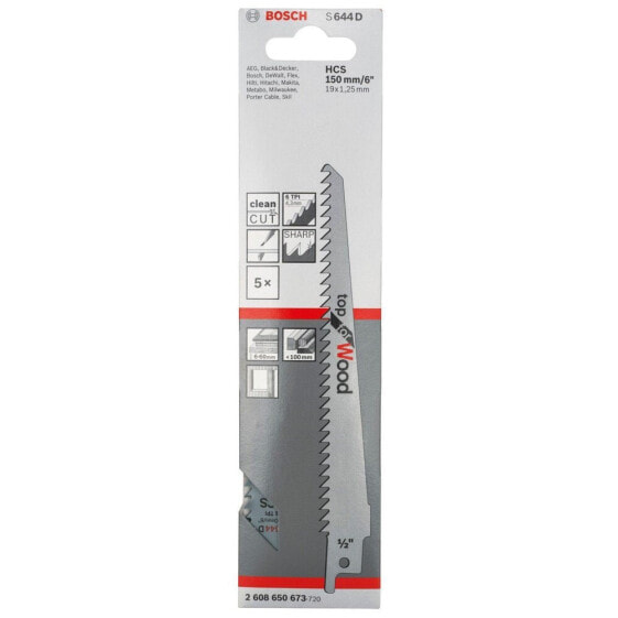 BOSCH PROFESSIONAL 5 Saber Saw Blade S 644 D