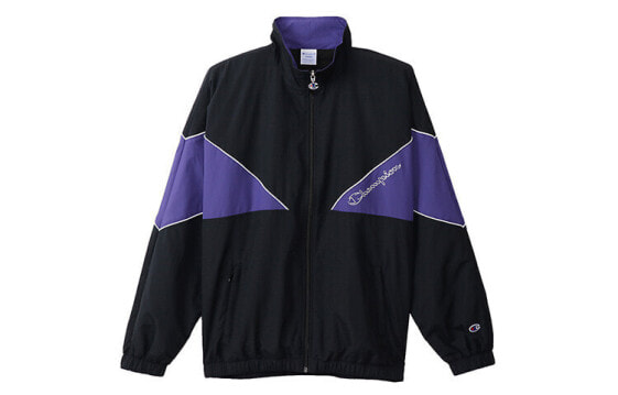 Куртка спортивная Champion C3-Q606 черная, устойчивая к воде, мужская, японского производства