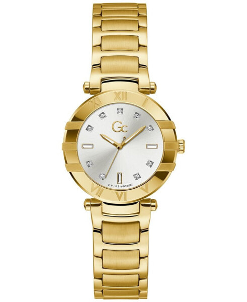 Gc Cruise Women's Swiss Gold-Tone Stainless Steel Bracelet Watch 32mm