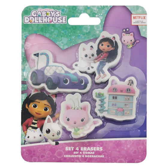 GABBY Stationery Set With 4 Erasers