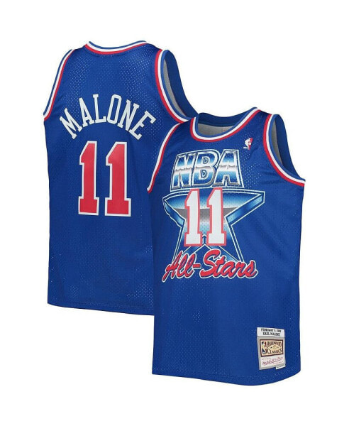 Men's Karl Malone Royal Western Conference Hardwood Classics 1992 NBA All-Star Game Swingman Jersey