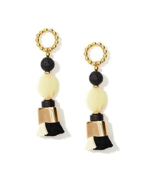 Vintage-like Genuine Pearl Tassel Earrings