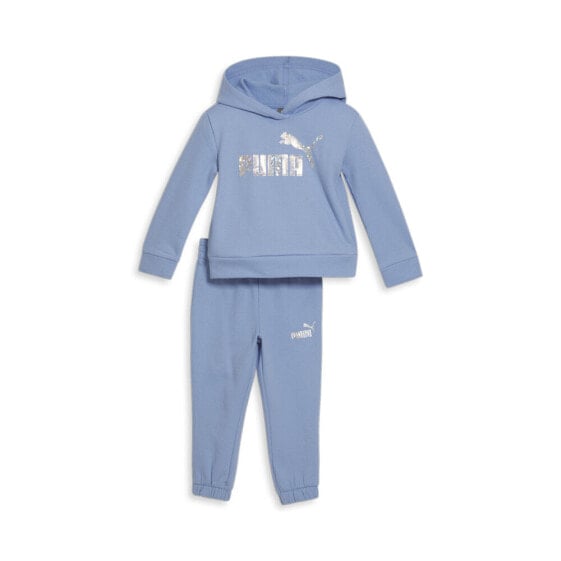 Puma TwoPiece Fleece Hoodie & Jogger Set Toddler Girls Blue Casual Tops 85969102