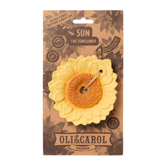 Погремушка-погрызушка солнечный подсолнух OLI&CAROL Sun