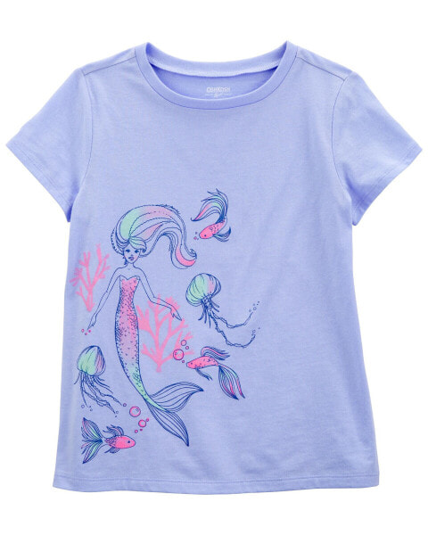 Kid Mermaid Graphic Tee L