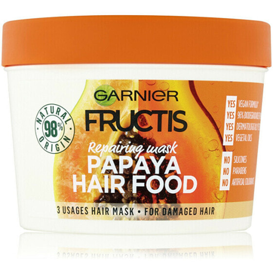Маска для волос восстанавливающая Гарньер Papaya Hair Food 400 мл