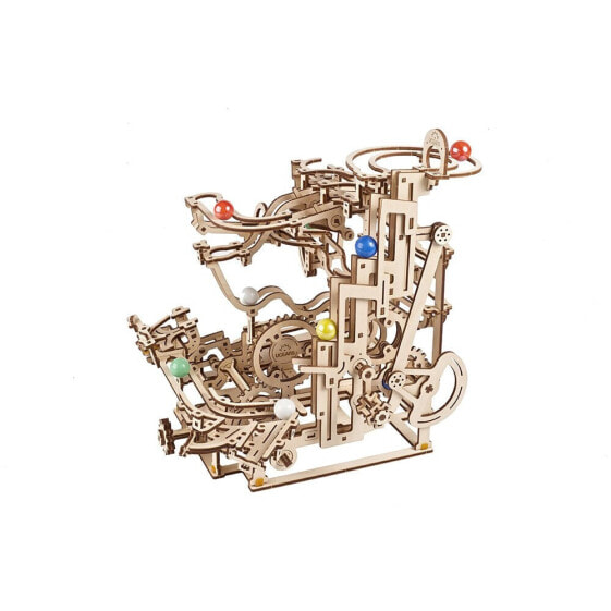 UGEARS Marble Run Tiered Hoist Wooden Mechanical Model