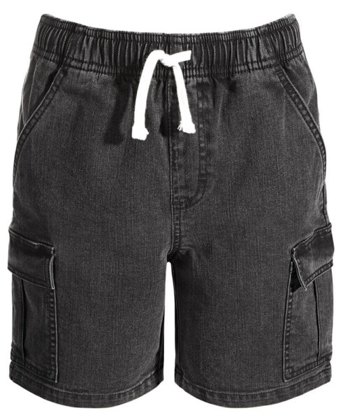Toddler and Little Boys Drawstring Denim Cargo Shorts, Created for Macy's