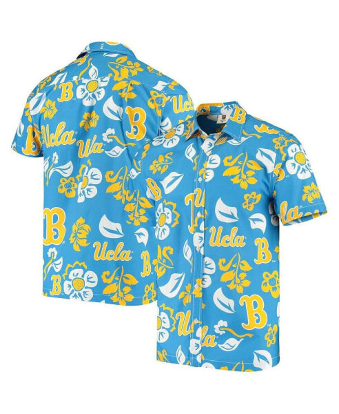 Men's Blue UCLA Bruins Floral Button-Up Shirt