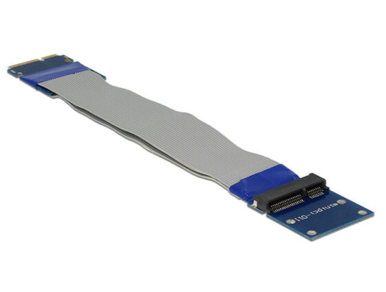 Delock 65837 - Mini PCI Express - mSATA - Black - Gray - 0.13 m - Box