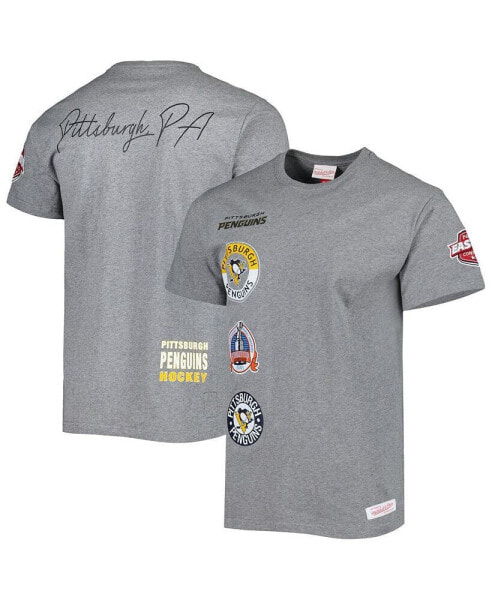 Men's Heather Gray Pittsburgh Penguins City Collection T-shirt