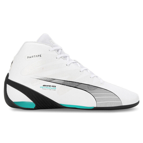 Puma Mapf1 Carbon Cat Mid Driving Mens White Sneakers Athletic Shoes 30754401