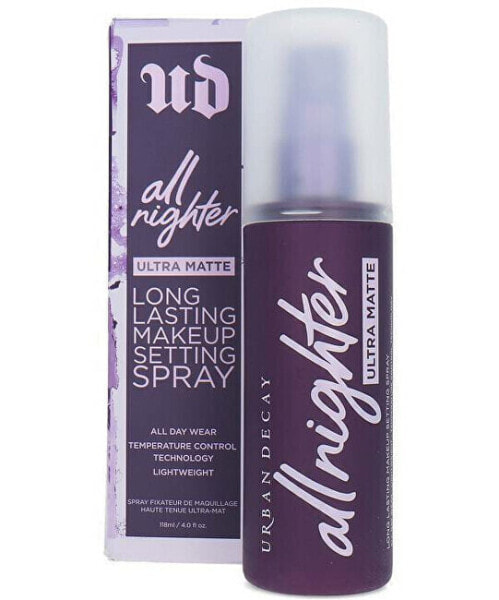 Matting fixation spray for makeup All Nighter Ultra Matte (Long Lasting Makeup Setting Spray) 118 ml