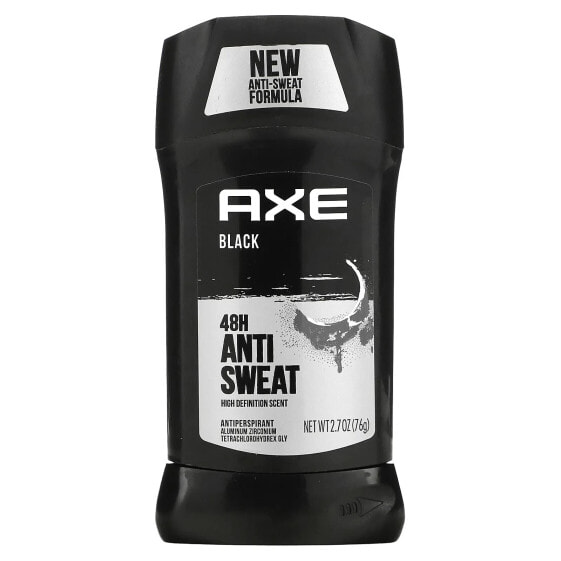 Антиперспирант Axe 48H Anti Sweat черный, 2.7 oz (76 г)
