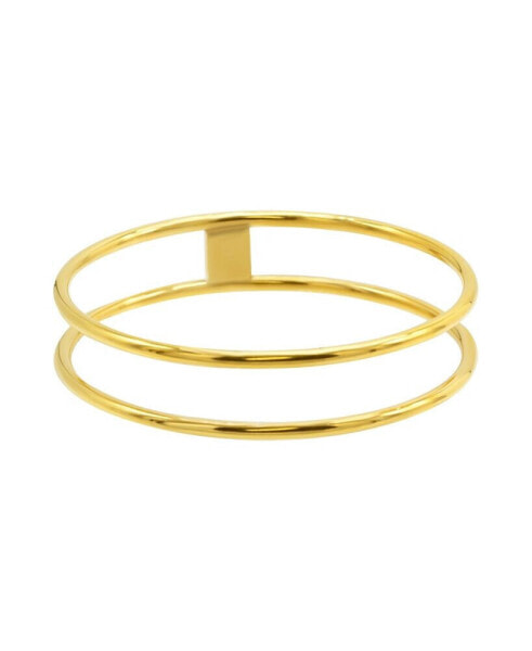 Браслет ADORNIA Gold-Plated Double Row Bangle