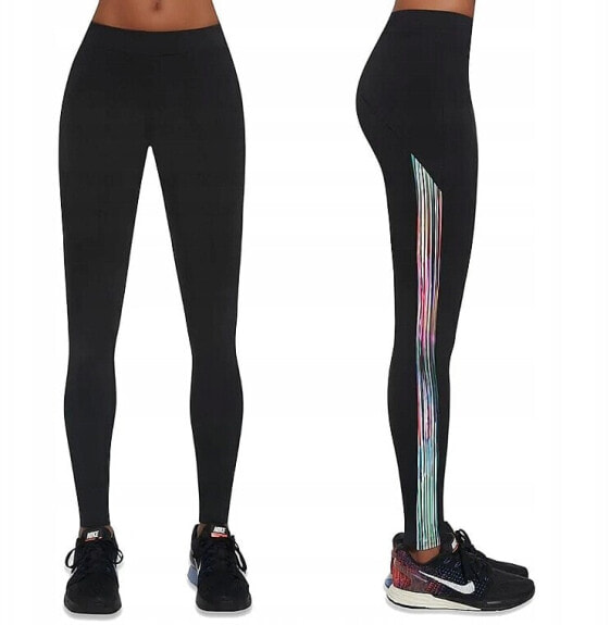 Sportleggings für Damen Cosmic black/multicolor - Bas Bleu L (46)