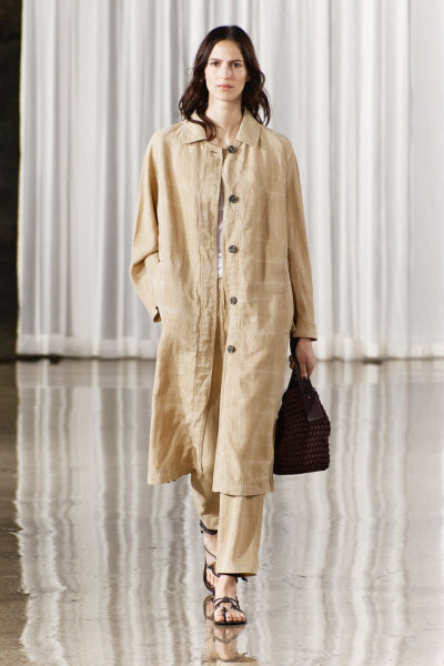 Zw collection flowing faded trench coat